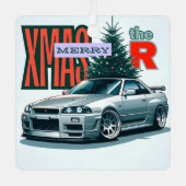 メリークリスマス – (JDM Legends) メタルオーナメント (正面)