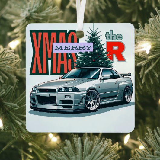 メリークリスマス – (JDM Legends) メタルオーナメント (インサイチュ)