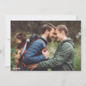 メリークリスマス | LGBTホリデー写真 シーズンカード (裏面)