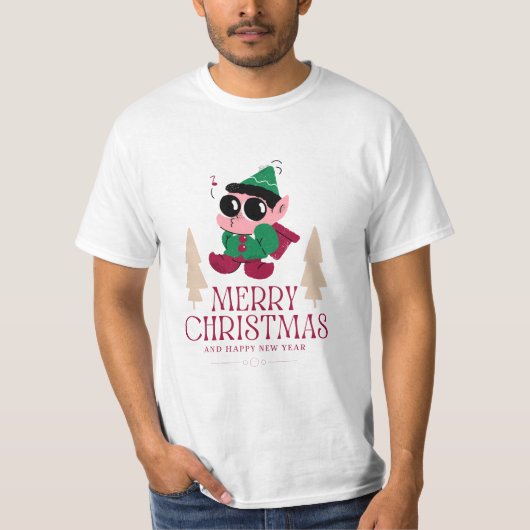 メリークリスマス - MerryChirstmas_91 Tシャツ (正面)