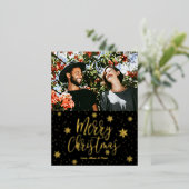 メリークリスマス | Photo Hoilday Greeting Foil Holi 箔シーズンポストカード (立ち正面)