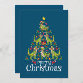 メリークリスマス T レックス ボーイズ キッズ クリスマス ツリー レックス (正面/裏面)