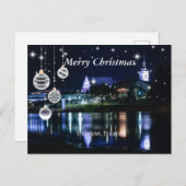 メリークリスマス – Unijow, Lodz，ポーランド ポストカード (正面/裏面)