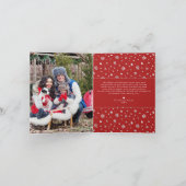 メリークリスマス | Water color Red Truck Holiday シーズンカード (内部)