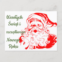 メリークリスマス Wesołych Świąt Bożego Narodzenia P ポストカード