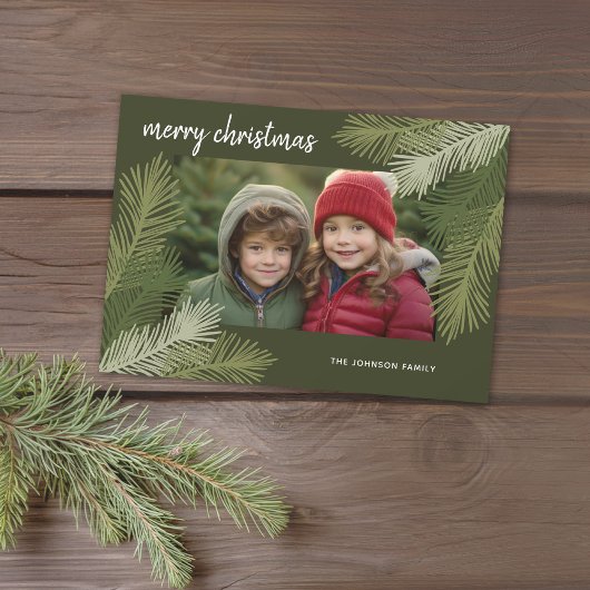 メリークリスマス – Whimsica Branches モダンPhoto シーズンカード
