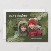 メリークリスマス – Whimsica Branches モダンPhoto シーズンカード (正面)