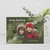 メリークリスマス – Whimsica Branches モダンPhoto シーズンカード (スタンド正面)