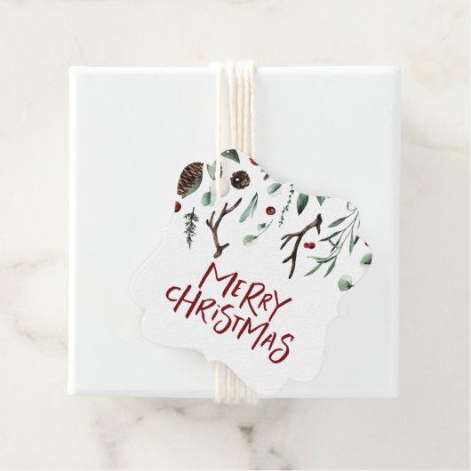 メリークリスマス | Winter 素朴 Greenery Berry フェイバータグ (インサイチュ)