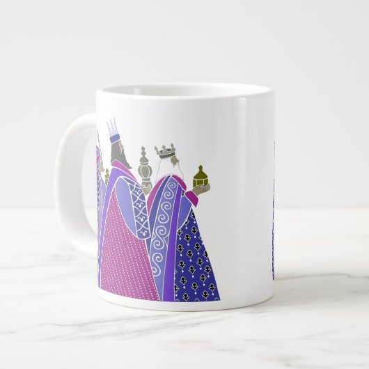 メリークリスマス – Wise Men Jumbo Mug ジャンボコーヒーマグカップ (正面左)