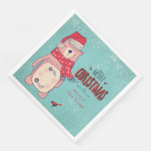 メリークリスマス – X-masクマと編集可能文字 (コーナー)