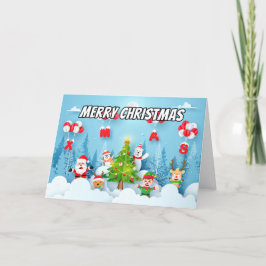 メリークリスマス Xmas ハッピーホリデー シーズンカード