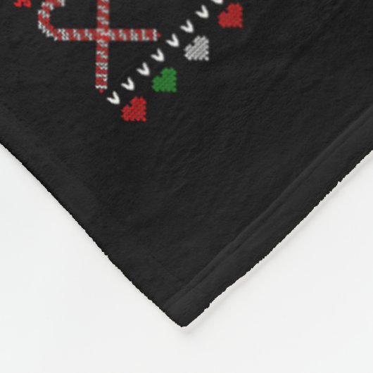 メリークリスマスAiredale Terrier犬の恋人醜いXm フリースブランケット (角)