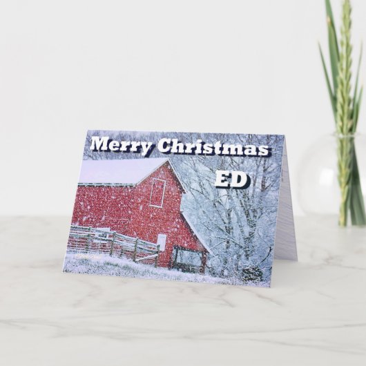 メリークリスマスEDカード シーズンカード (正面)