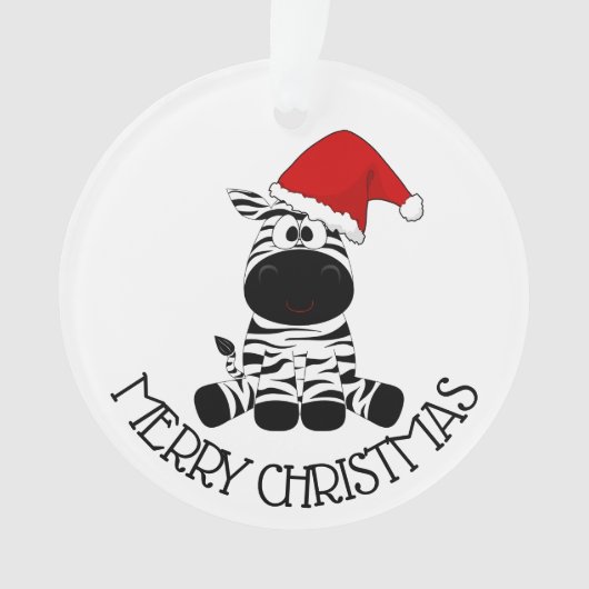 メリークリスマスEDS戦士ゼブラリボン オーナメント (正面)