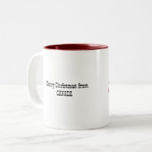 メリークリスマスfromカナダファームハウスリース ツートーンマグカップ (正面左)