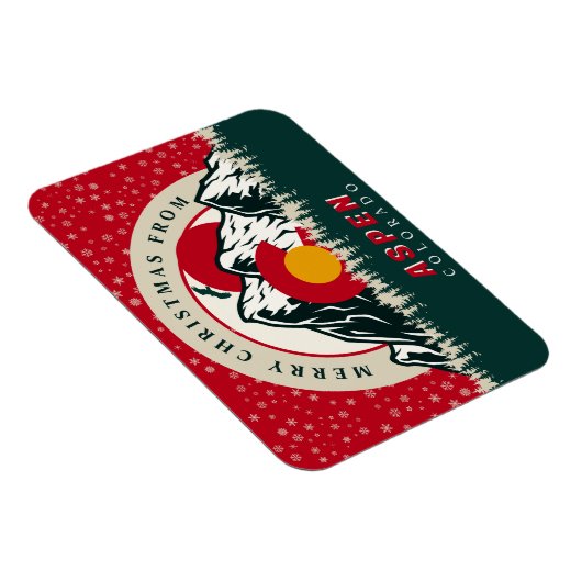 メリークリスマスfromコロラド《植物》アスペンお土産 マグネット (右側)