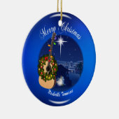 メリークリスマスfromナッシュビルオーナメント セラミックオーナメント (右)