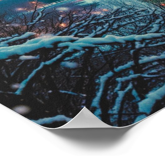 メリークリスマスfromワシントンヴィンテージレトロ ポスター (角)