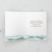 メリークリスマスfrom不動産仲介業者ビジネス名前をカスタムする カード (内部)