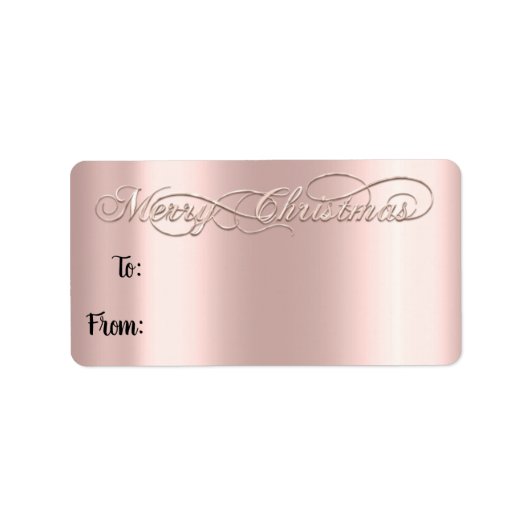メリークリスマスfrom Hand Letteredバラパウダー ラベル (正面)