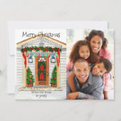 メリークリスマスfrom Our home写真テンプレート シーズンカード (正面)