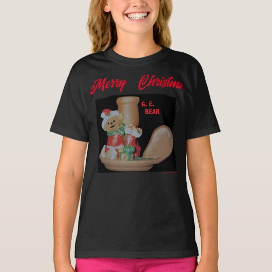 メリークリスマスG.E.ベア Tシャツ (正面)