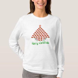 メリークリスマスHo Ho Hoサンタ Tシャツ