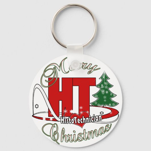 メリークリスマスHT組織技師 キーホルダー (正面)
