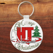 メリークリスマスHT組織技師 キーホルダー (正面)