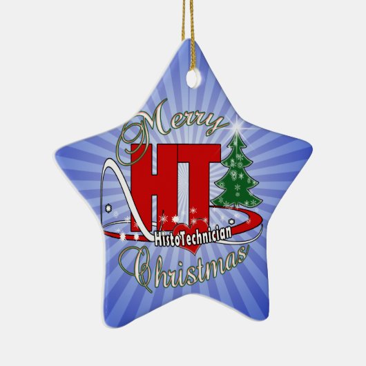 メリークリスマスHT組織技師 セラミックオーナメント (右)