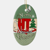 メリークリスマスHT HISTOTECHNICIAN セラミックオーナメント (右)