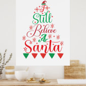 メリークリスマスIはまだ信じサータ ポスター (キッチン)