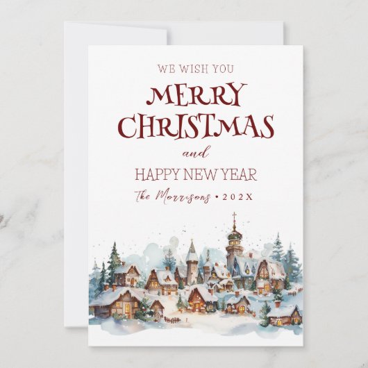 メリークリスマスIハッピーニューイヤー冬の村 シーズンカード (正面)