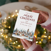 メリークリスマスIハッピーニューイヤー冬の村 シーズンカード