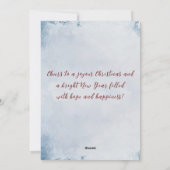 メリークリスマスI Happy New Year Santa Winter シーズンカード (裏面)