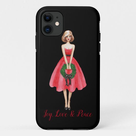 メリークリスマスiPhone 11ケース Case-Mate iPhoneケース (裏面)