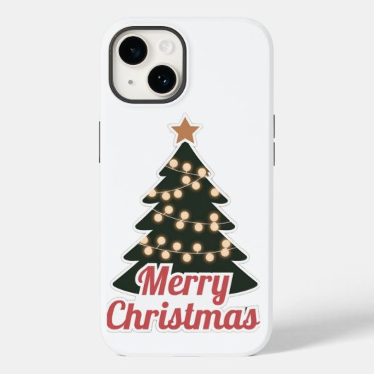 メリークリスマスiPhone 14ケース:スタイリッシュ新モデル Case-Mate iPhoneケース (裏面)