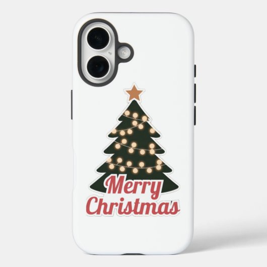 メリークリスマスiPhone 16ケース：フェスティバル新モデル Case-Mate iPhoneケース (裏面)
