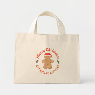 メリークリスマスLet's Bake Cookie ミニトートバッグ
