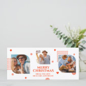 メリークリスマスMr. & Mrs. 3フォトコラージュモダン (スタンド正面)