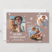 メリークリスマスMr. & Mrs. 3フォトコラージュモダン (正面)