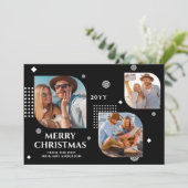 メリークリスマスMr. & Mrs. 3フォトコラージュモダン (スタンド正面)