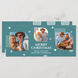 メリークリスマスMr. & Mrs. 3フォトコラージュモダン