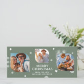 メリークリスマスMr. & Mrs. 3フォトコラージュモダン (スタンド正面)