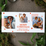 メリークリスマスMr. & Mrs. 3フォトコラージュモダン シーズンカード<br><div class="desc">Merry Christmas Mr & Mrs. 3フォトコラージュトレンディーモダンChristmas Cardsは、オレンジ色の台本にお気に入りの文字「Merry Christmas from the new Mr & Mrs.」を付けエレガントて、3枚の写真のコラージュ写真を掲載している。提供されている文字・ボックスで文字を編集してパーソナライズ。クリスマスは友達や家族に送るのに最適。写真のヒント： Zazzleにアップロードする前に写真を中心に。©Evco Studio www.zazzle.com/store/evcostudioによる設計</div>