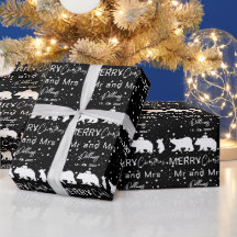 メリークリスマスMr.&Mrs. Polar Bear Family Black