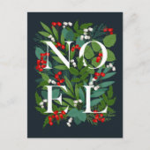 メリークリスマスNOELグリーティ企業のングホリデー ポストカード (正面)