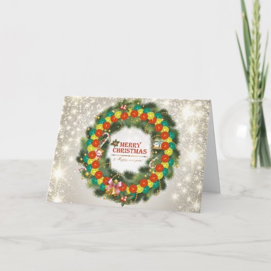 メリークリスマスPickleball 1枚のカード シーズンカード (正面)