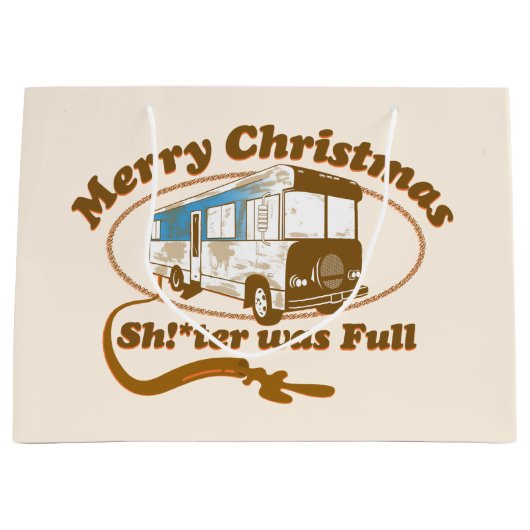 メリークリスマスSh!*terがいっぱいだった ラージペーパーバッグ (正面)